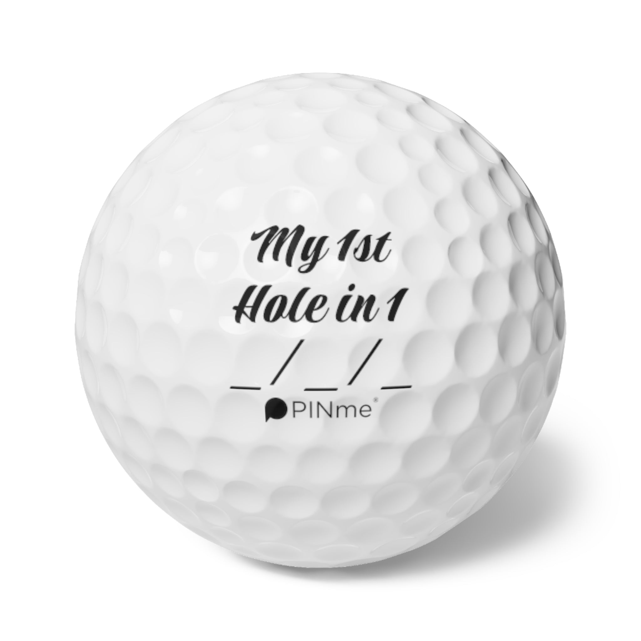 The PINme® Contest Golf Ball (6 PACK) | My First Hole In 1