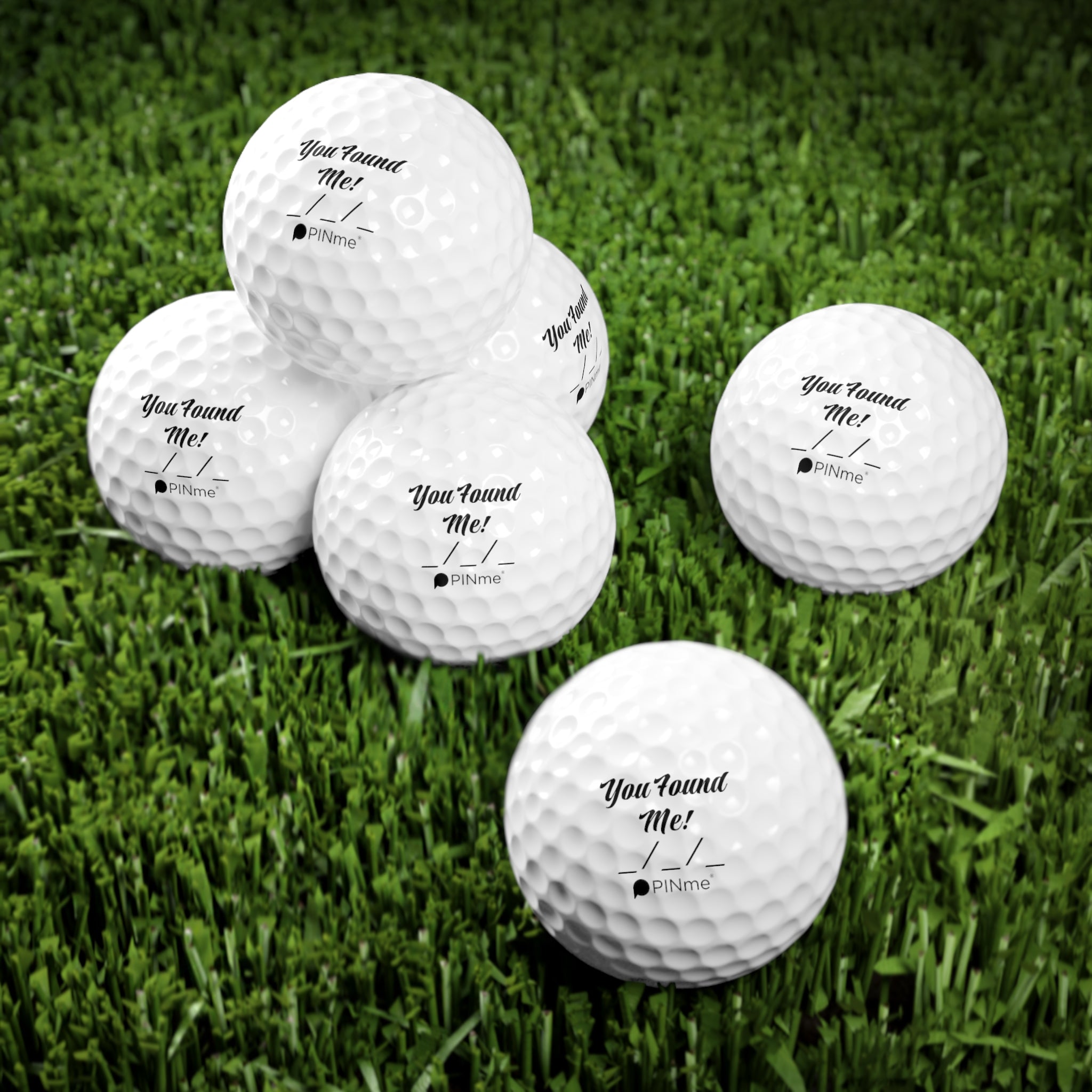 The PINme® Contest Golf Ball (6 PACK) | You Found Me!