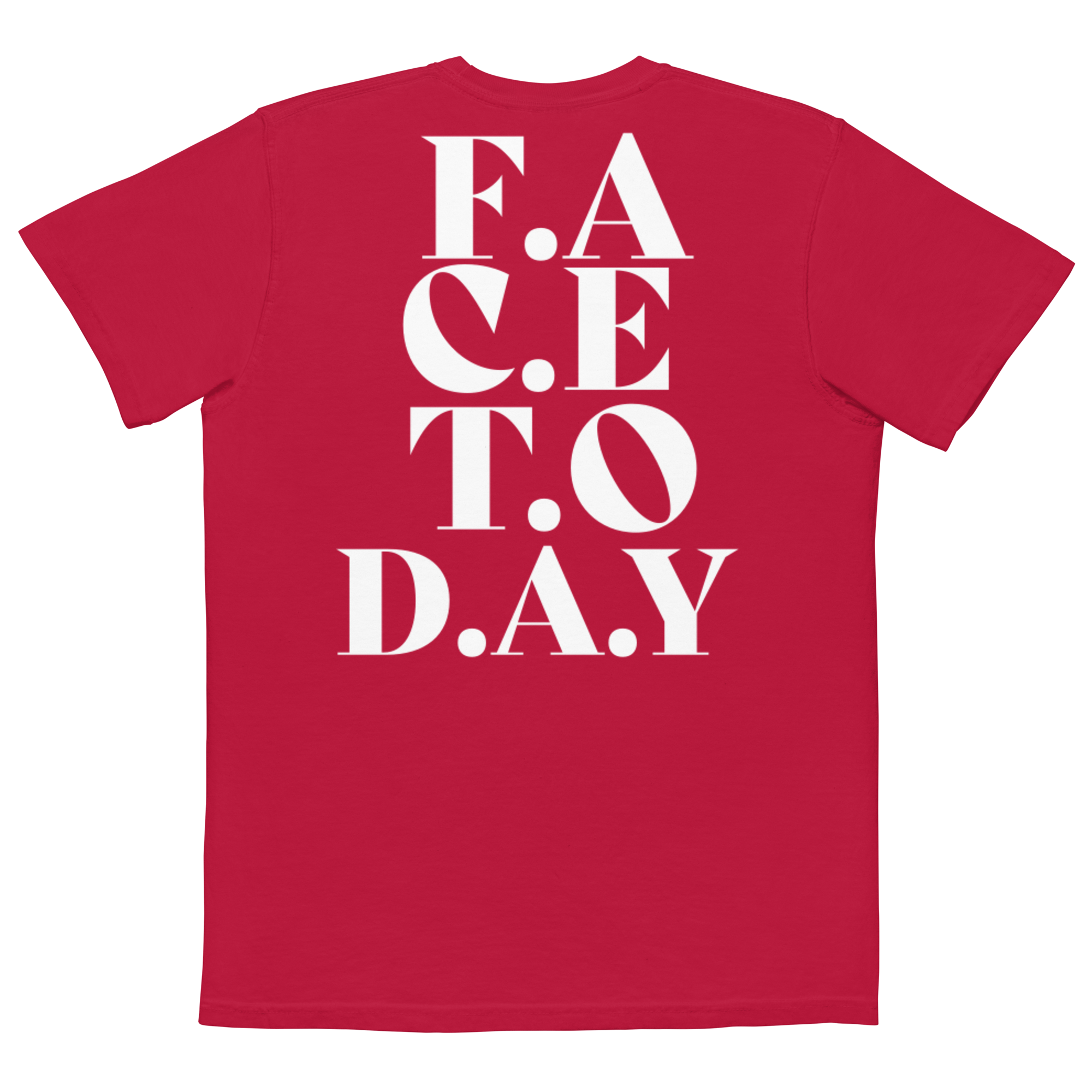 JVMΣZ | "F.A.C.E T.O.D.A.Y." Pocket Tee